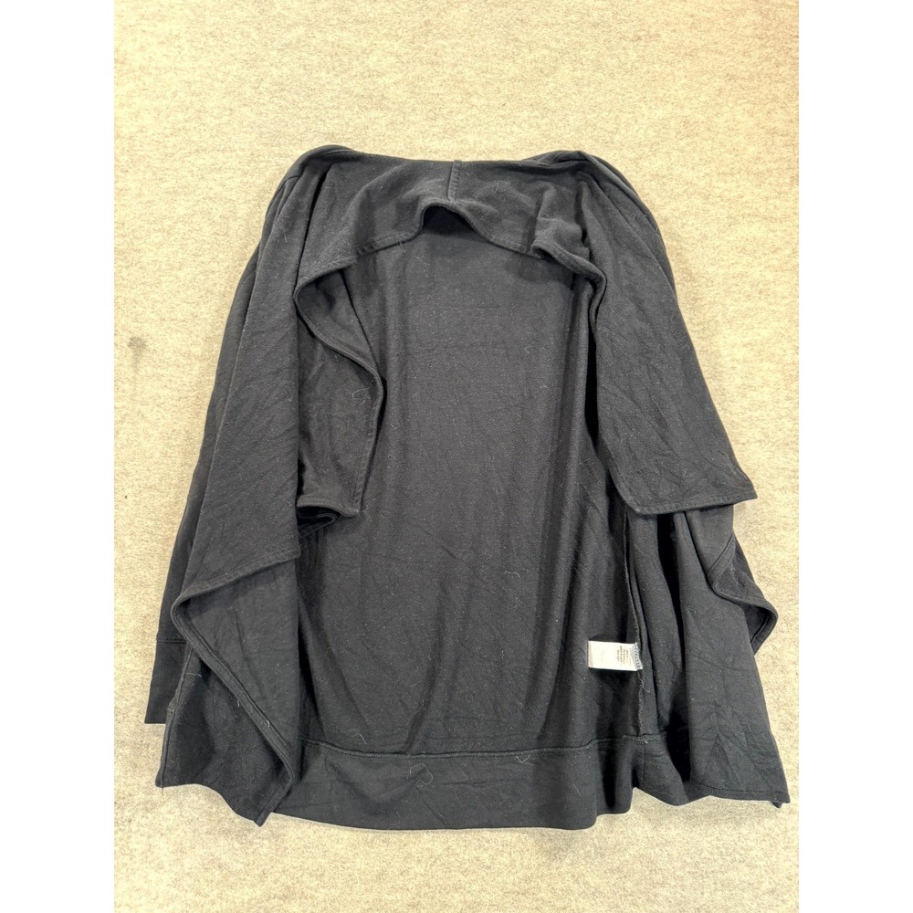Sonoma Goods For Life Jackets Womens Small Black Stretch Pockets Open Front